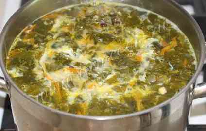 рецепт холодный суп из щавеля