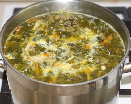 рецепт холодный суп из щавеля